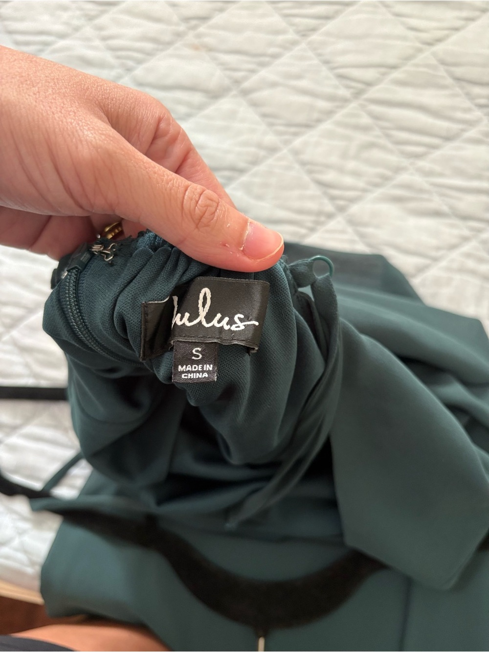 Lulu's Mythical Kind of Love Deep Green Backless Halter Maxi Dress Size Small - Picture 4 of 7